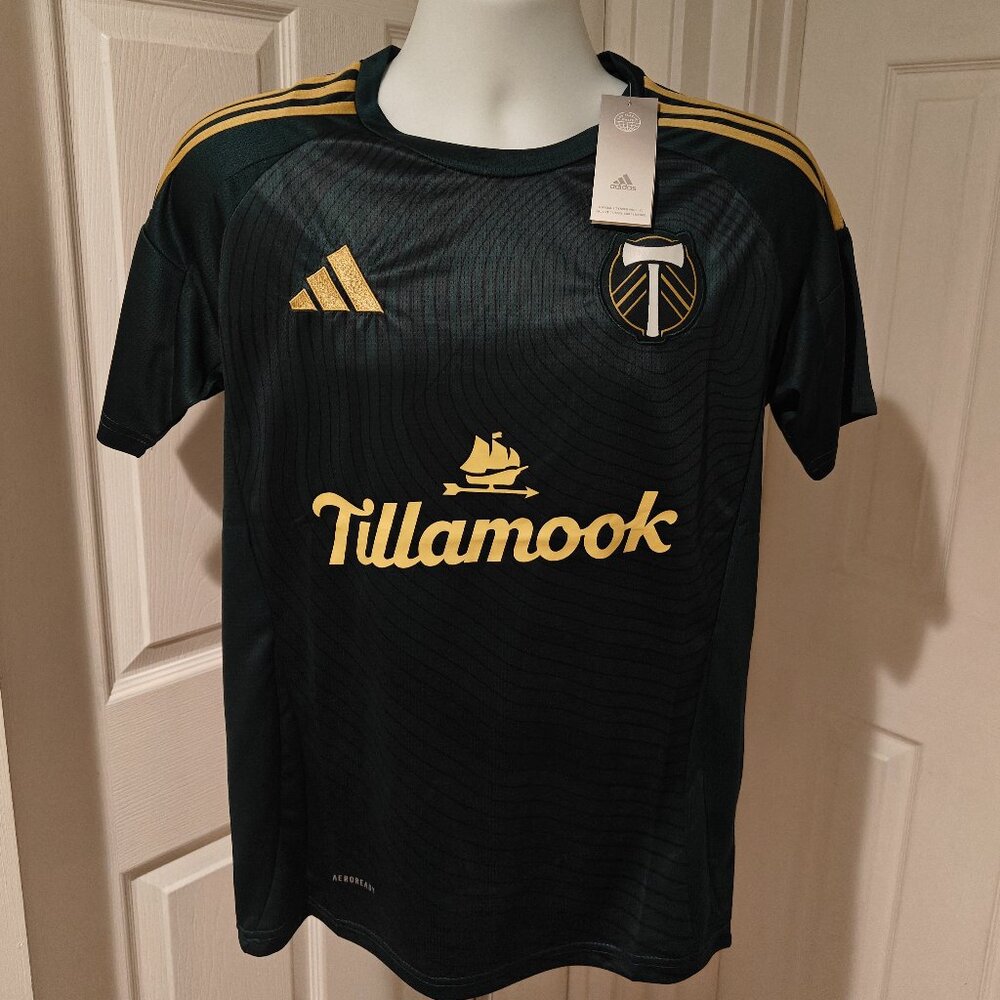 Portland Timbers 2025/26 Home Jersey Adidas Green NWT Men's Sizes S And M MLS